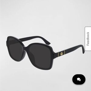 Gucci Square Monochromatic Sunglasses